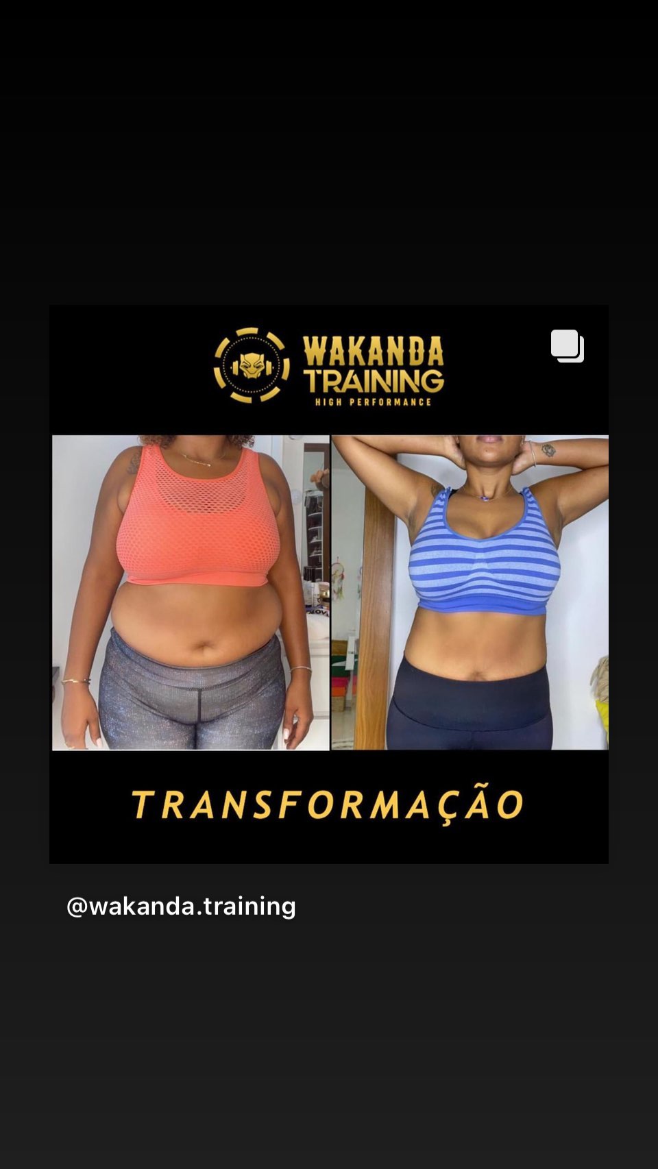Transformação real — Wakanda Training