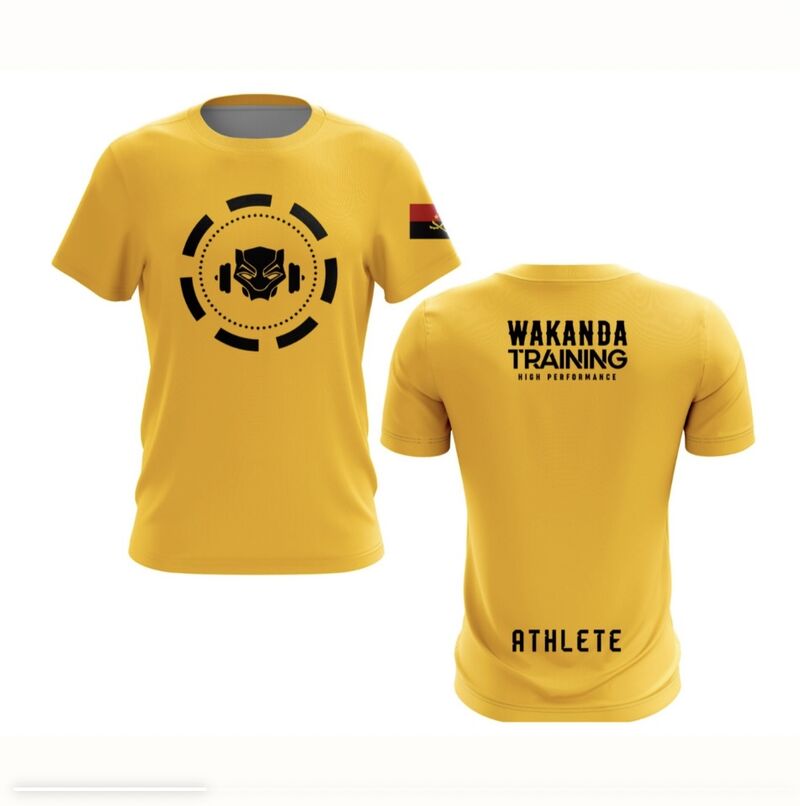 T-shirt Athlete Amarela